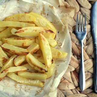 Patate al forno croccanti senza olio nè burro